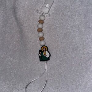 Pacifier holder Clip on handmade San Judas st. Judas